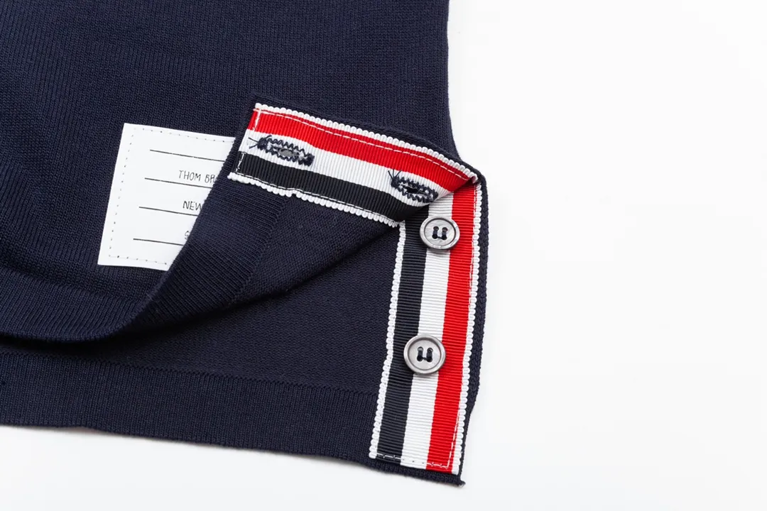 Thom Browne ➡️ POLO ， Retro Same Style Versatile : Size：M-3XL